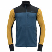 Devold Thermo Wool Jkt Man férfi funkcionális pulóver kék/sárga