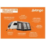 Vango Balletto Air 260 Elements ProShield elősátor