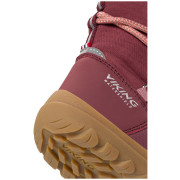 Viking Outdoor Footwear Birch Barefoot Warm WP Pull-on Wine gyerek téli cipő