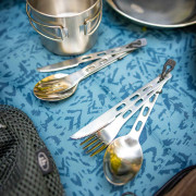 GSI Outdoors Glacier Stainless 3 Pc. Ring Cutlery evőeszköz
