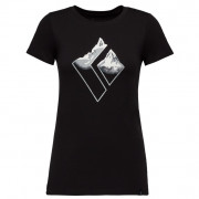 Black Diamond Mountain Logo SS Tee női póló fekete
