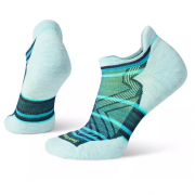 Női zokni Smartwool Run Targeted Cush Stripe Low Ank Socks kék / fehér