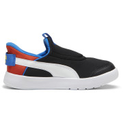 Puma Courtflex v3 SLIPTECH PS Black gyerek cipő fekete/kék PUMA Black-PUMA White-Redmazing