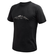 Sensor Merino Cordura Peak férfi funkcionális póló fekete černá