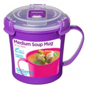 Bögre Sistema Microwave Medium Soup Mug lila