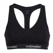 Melltartó Icebreaker Women`s Sprite Racerback Bra fekete Black/Black 