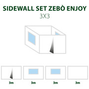 Brunner Sidewall Set Enjoy/Pro 3x3 oldalsó fal