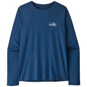 Patagonia M's L/S Cap Cool Daily Shirt - '73 Skyline férfi póló kék Clement Blue - Light Clement Blue X-Dye