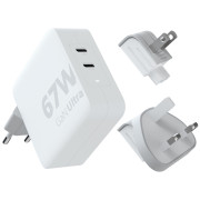 Xtorm 67W GaN-Ultra Travel Charger + USB-C PD Cable töltő fehér white