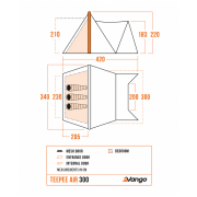 Vango Teepee Air 300 családi sátor