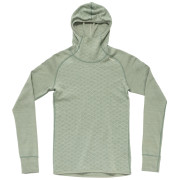 Devold Kvitegga Merino 230 Hoodie Wmn női funkcionális felső világoszöld RAW WHITE