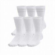 Under Armour Essential 6Pk Crew zokni szett fehér White/White/HaloGray
