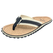 Gumbies Corker Natural Cork - Black flip-flop