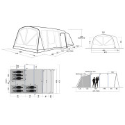 Outwell Vermont 7 Air nagy családi sátor