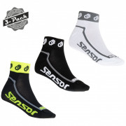 Sensor 3-Pack Race Lite Small Hands zokni szett fekete/fehér