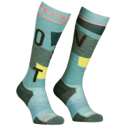 Ortovox Freeride Long Socks Cozy Women's női térdzokni világoskék Ice Waterfall