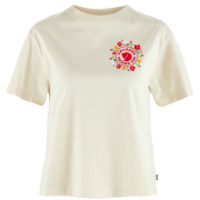 Fjällräven Fjällblomster Logo T-shirt W női póló fehér Chalk White