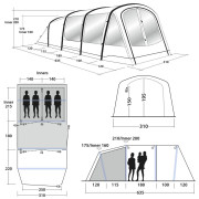 Outwell Parkdale 4PA felfújható sátor