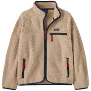 Patagonia K's Retro Pile Jacket - Valley Khaki gyerek pulóver bézs/kék Valley Khaki