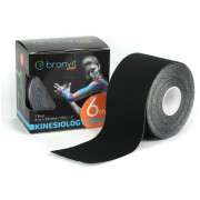 BronVit Sport Kinesio Tape classic 5 cm x 6m kineziológiai tapasz fekete