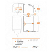 Vango Sunlight Air 380 Elements ProShield elősátor