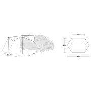 Outwell Fielder Canopy árnyékoló - kifeszített sátorponyva