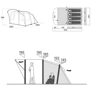 Easy Camp Senja 4 Air 4 személyes családi sátor