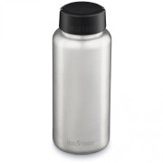 Klean Kanteen Wide w/Wide Loop Cap - brushed stainless 1182 ml rozsdamentes acél palack ezüst