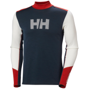 Helly Hansen Lifa Merino Midw Logo férfi funkcionális póló fehér/kék Offwhite