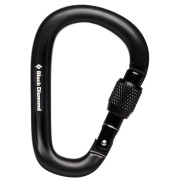 Black Diamond Pearlock Screwgate karabiner fekete black