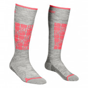 Női zokni Ortovox W's Ski Compression Socdb szürke/rózsaszín