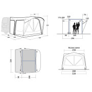 Outwell Park PowerAir elősátor