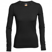 Női póló Icebreaker Women's 200 Oasis Long Sleeve Crewe fekete Black