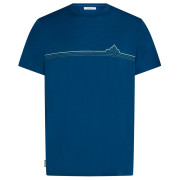 Icebreaker Men Merino 150 Tech Lite SS Tee Range Stripes férfi póló kék Atlantis