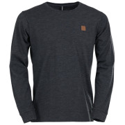 Fundango Justin Longsleeve T-shirt férfi funkcionális póló fekete black heather
