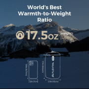 Flextail TINY Sleeping Pad R09 AVS - with pump 196 cm felfújható derékalj