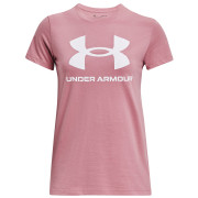 Under Armour W SPORTSTYLE LOGO SS női póló rózsaszín Pink Elixir / / White