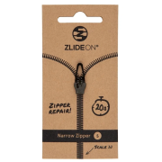 ZlideOn Opravný jezdec pro úzké zipy - S pót cipzár fekete black