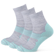 Zulu Merino Allseason 3-pack zokni türkiz / szürke turquoise/grey