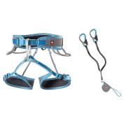 Ocún Via Ferrata Twist Tech Eco Captur Lite Swivel Set ferrata szett szürke/kék Grey / Blue