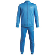 Under Armour UA B Icon Knit Tracksuit Aegean Blue melegítőszett kék Aegean Blue / / White