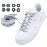 Lock Laces Flat cipőfűző szürke Flat Gray