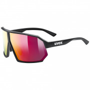 Uvex Sportstyle 237 sport szemüveg fekete/piros Black Matt/Mirror Red