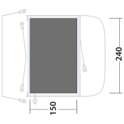 Outwell Footprint Santa Monica Air talajtakaró