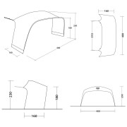 Outwell Wakefield XL Tent Connector sátor kiegészítő elem