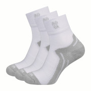 MOOA Bamboo Active Mid 3-pack zokni fehér/szürke White/Grey