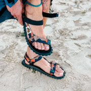 Gumbies Scrambler Khaki a Orange férfi szandál