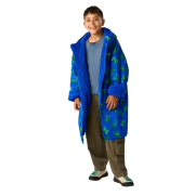 Regatta Junior Changing Robe Olymp Blue Dino vízálló gyerekkabát
