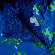 Regatta Junior Changing Robe Olymp Blue Dino vízálló gyerekkabát