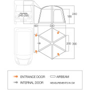 Elősátor Vango Airhub Hexaway II Tall